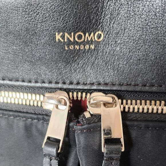 beauchamp laptop backpack KNOMO 14" (Limited Ed)  Mission Shop leather details and shiny silver hardware KNOMO Beauchamp Womens 14" Laptop
